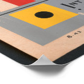 Seefahnen und Morsecode Poster (Ecke)