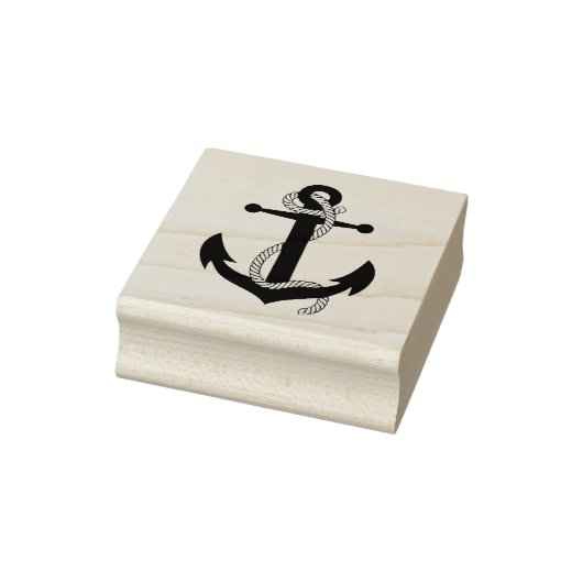 Seefahrer-Anker mit Seil Gummistempel (Stempel)