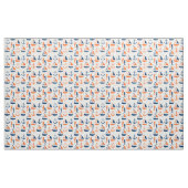 Seefahrer-Muster Blau und Orange Stoff (Yard (91,4 cm))