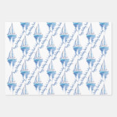 Seefahrer-Thema Opa, Papa Geschenkpapier Set (Vorderseite 2)