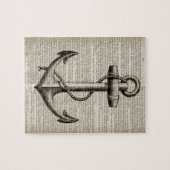 Seefahrer Vintager nautischer Anker Puzzle (Horizontal)