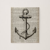 Seefahrer Vintager nautischer Anker Puzzle (Vertikal)