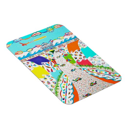 Seefahrerpromenade 3 x 4 Flexible Magnet (Rechte Seite)