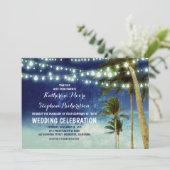 Seefahrt ombre Hochzeit Einladungen (Stehend Vorderseite)