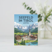 Seefeld in Tirol Österreich Postkarte (Stehend Vorderseite)