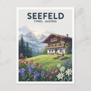 Seefeld in Tirol, Tirol, Österreich Geschenk Postkarte