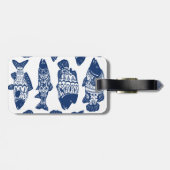 Seefisch Gepäckanhänger (Rückseite horizontal)