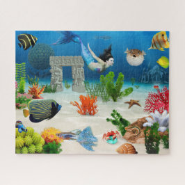 Seefisch Meerjungfrau Meerjungfrau Ariel Unterwass Puzzle