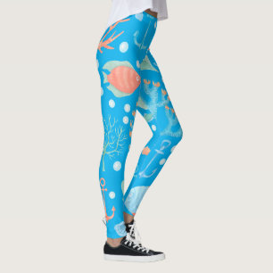 Seefische-Designschwärme, Mädchen Frauen Leggings