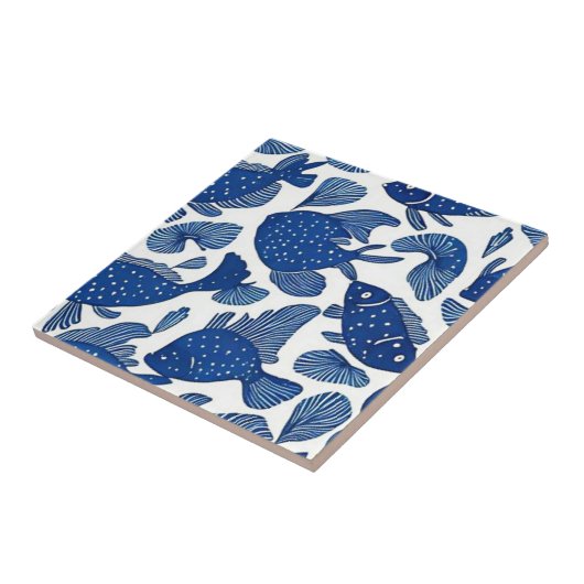 Seefische Fliese (Seite)