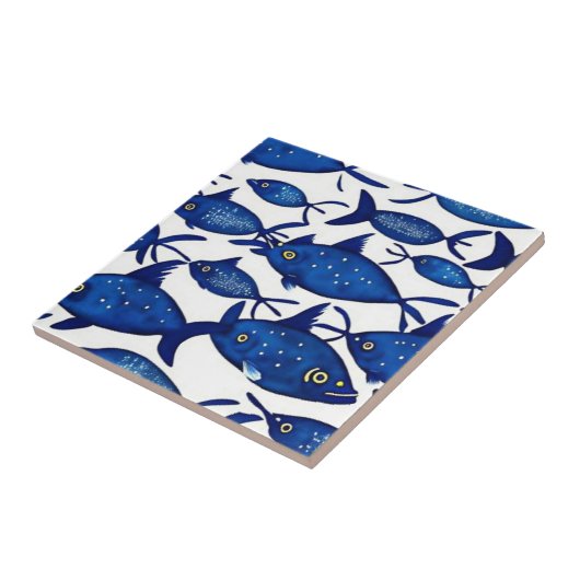 Seefische Fliese (Seite)