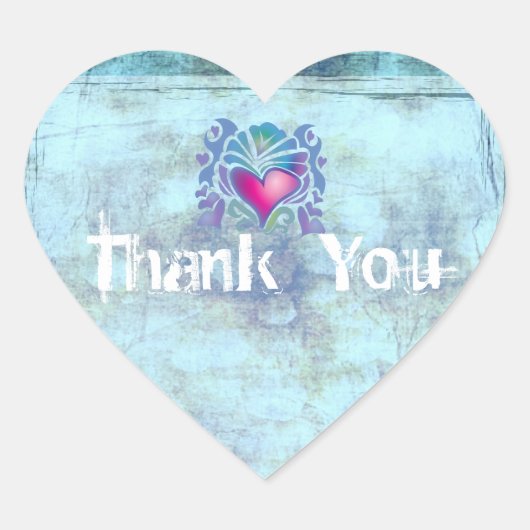 Seefische Muscheln Insel tropische Hochzeit Herz-Aufkleber (Vorderseite)