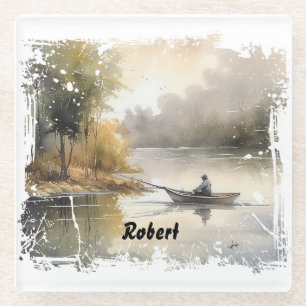 Seefischerei Glasuntersetzer