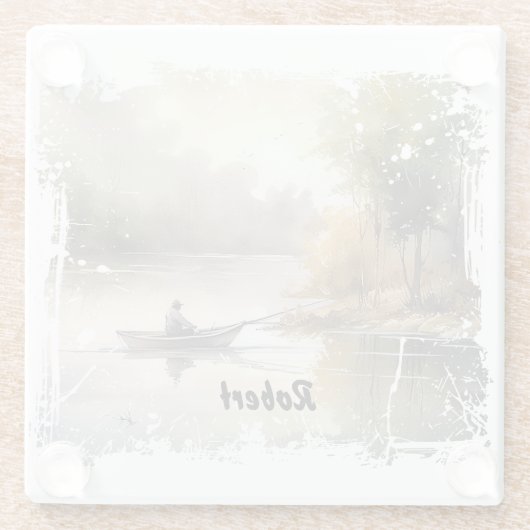 Seefischerei Glasuntersetzer (Rückseite)