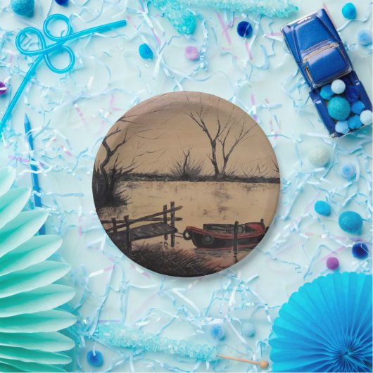 Seefischerei Pappteller (Party)