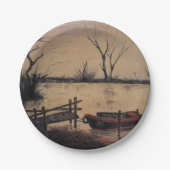 Seefischerei Pappteller (Vorderseite)