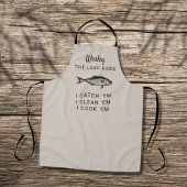 Seefischerei Spaß Personalisiert Fischzucht Kochen Schürze