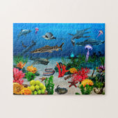 Seefischerpuzzle Unterwasser-Leben Puzzle (Horizontal)