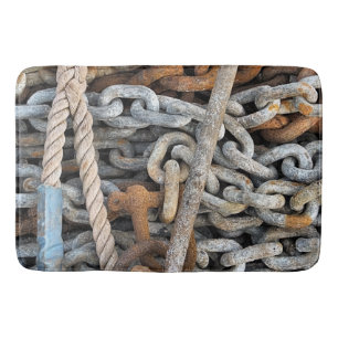 SEEFISCHKETTE UND ROPE BADEMATTE