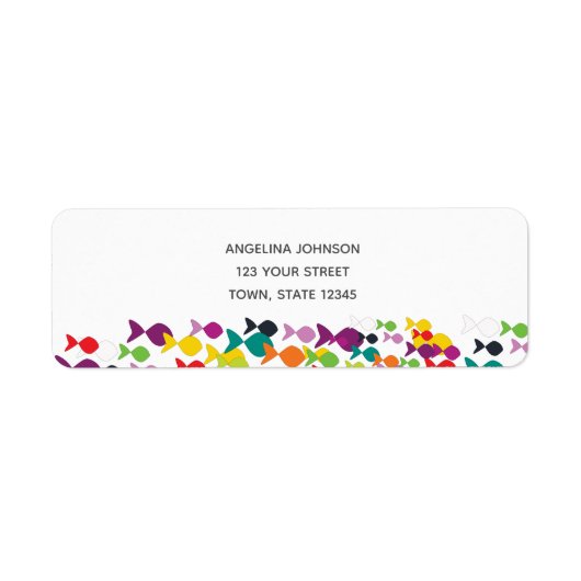 Seefischmuster farbenfrohe Bright Summer Party Chi (Vorne)