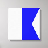 Seeflagge A — Alpha Leinwanddruck (Vorderseite)