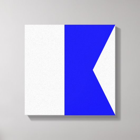 Seeflagge A — Alpha Leinwanddruck (Vorderseite)