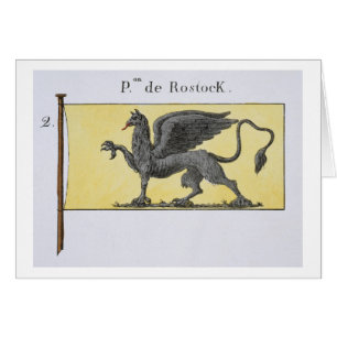 Seeflagge mit dem Greif-Emblem, das de Rost