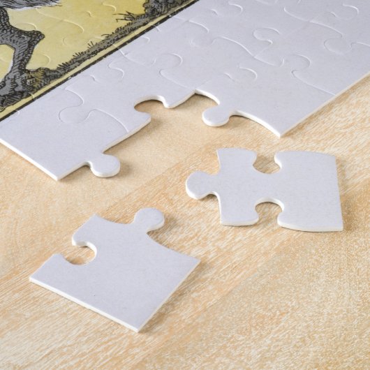 Seeflagge mit dem Greif-Emblem, das de Rost Puzzle (Seite)