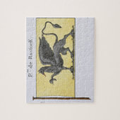 Seeflagge mit dem Greif-Emblem, das de Rost Puzzle (Vertikal)