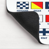 Seeflagge signalisiert Mousepad (Ecke)
