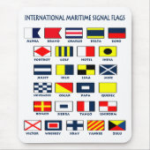 Seeflagge signalisiert Mousepad (Vorne)