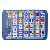 Seeflaggen-Alphabet Badematte (Vorderseite)