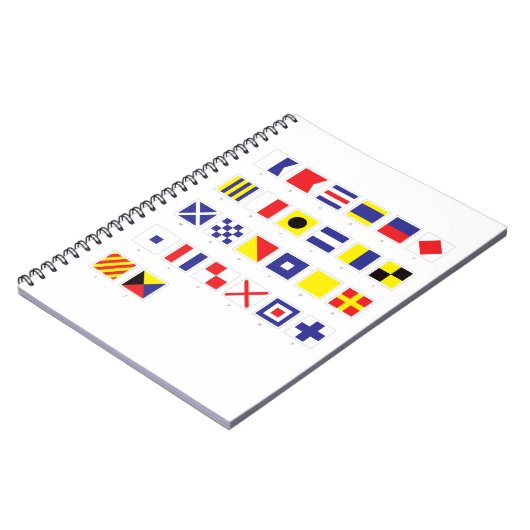 Seeflaggen-Diagramm Notizblock (Linke Seite)