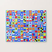 Seeflaggen-Doppelt-Puzzlespiel Puzzle (Horizontal)