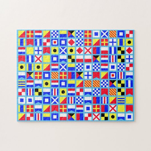 Seeflaggen-Doppelt-Puzzlespiel Puzzle (Horizontal)