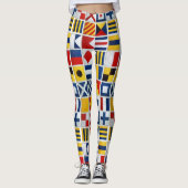 Seeflaggen Leggings (Vorderseite)