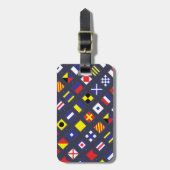 Seeflaggen-Muster Gepäckanhänger (Vorderseite vertikal)