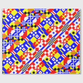 Seeflaggen-Muster Geschenkpapier (Flach)