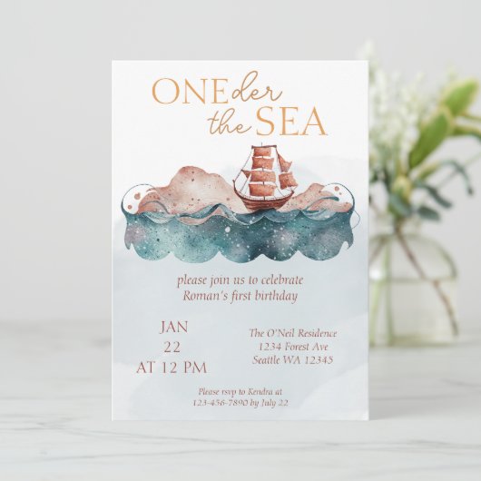 Seeflucht Einladung (Stehend Vorderseite)