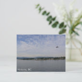 Seeflugzeug über Victoria, BC Postkarte (Stehend Vorderseite)