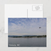 Seeflugzeug über Victoria, BC Postkarte (Vorne/Hinten)