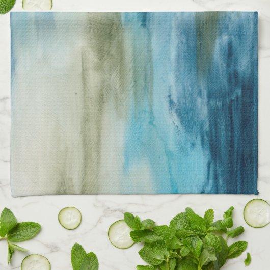 Seefluss II Küchentuch (Gefaltet)