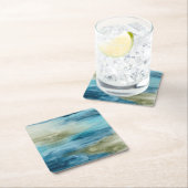 Seefluss II Rechteckiger Pappuntersetzer (Vor Ort)