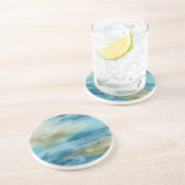 Seefluss II Sandstein Untersetzer (Seite)