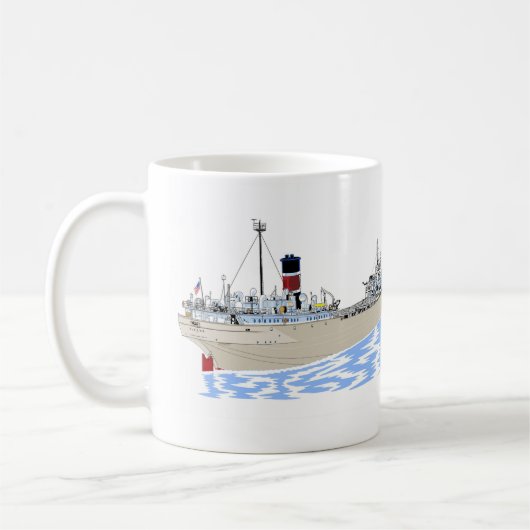 Seefrachter Alpena Kaffeetasse (Links)