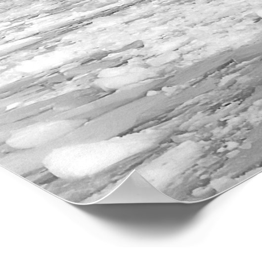 Seefrachter im Winter Poster (Ecke)