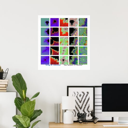 Seegang oder Monster Poster (Heimbüro)