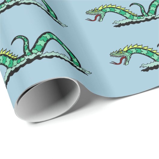 Seegefahrene Geschenkpapier (Rolleneckpunkt)