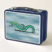 Seegefahrene Metall Lunch Box (Rückseite)