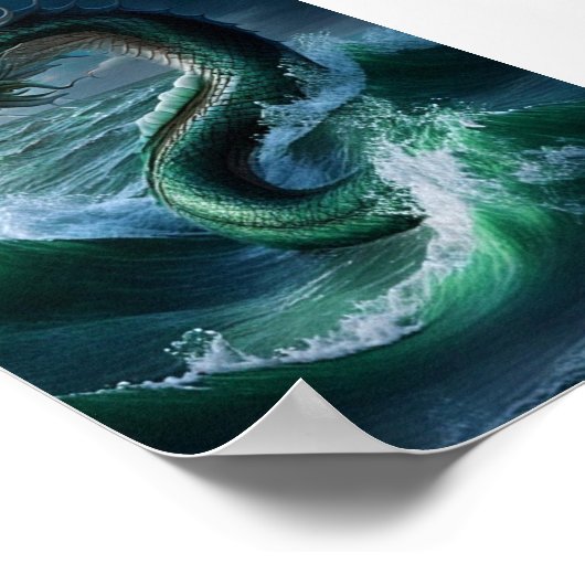 Seegefahrene Poster (Ecke)